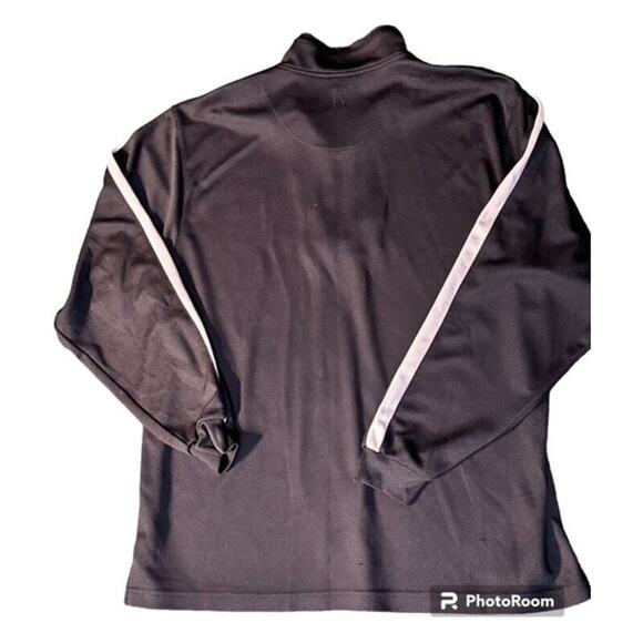 PGA Tour Shirt 2XL Black White Long Sleeve 1/4 zip Collared Casual Mens EUC - Picture 3 of 5